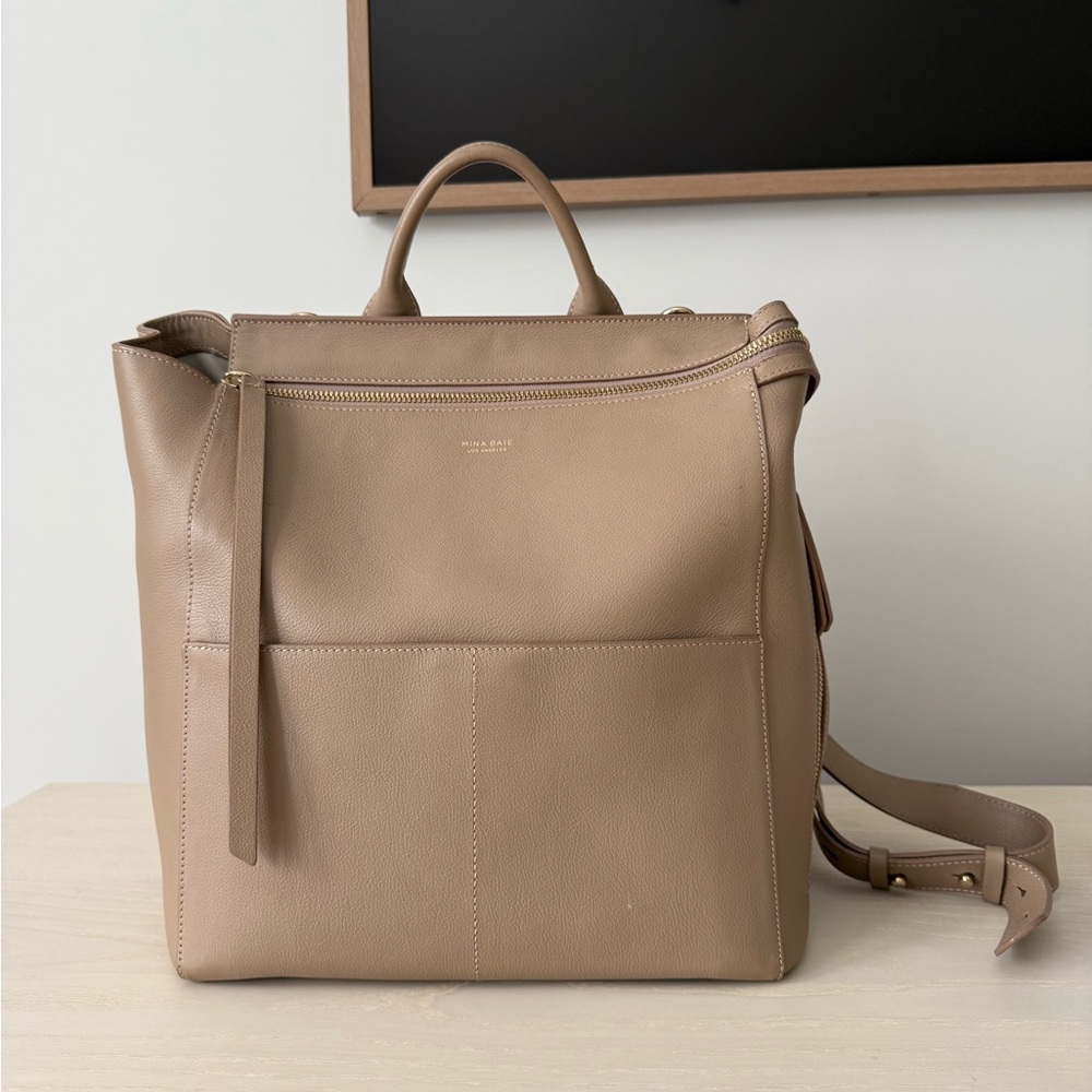 Mina Baie Harper Leather Backpack